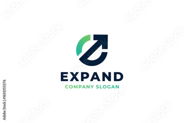 Obraz Expand logo design vector illustration.