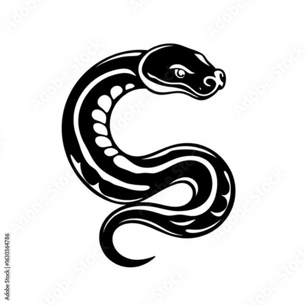 Obraz Python Animal Black Icon