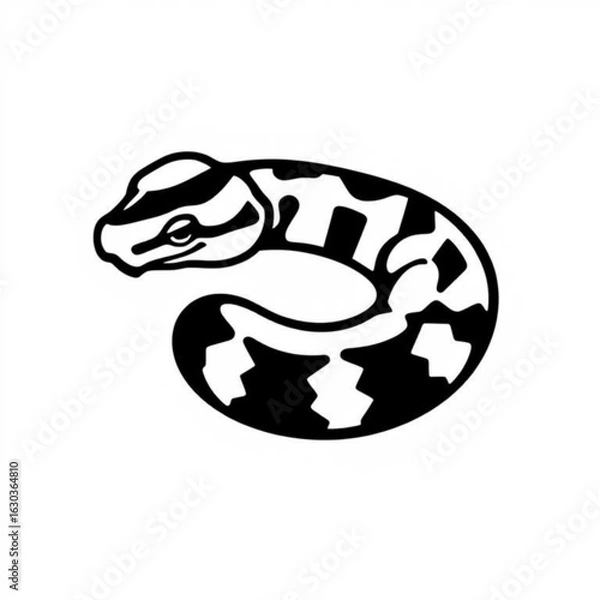 Obraz Python Animal Black Icon