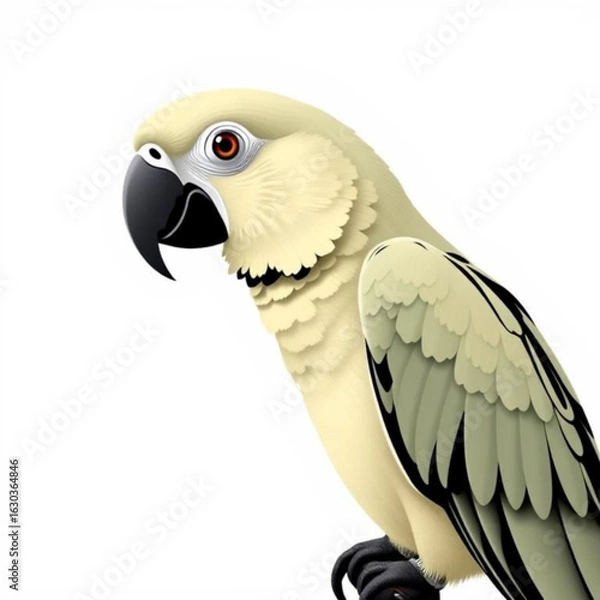 Obraz Black Parrot Animal Icon