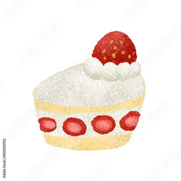 Fototapeta かわいいケーキの手描きイラスト素材