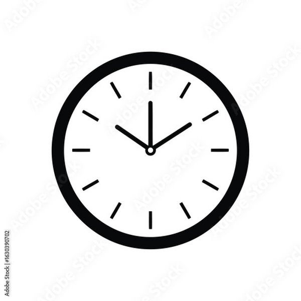 Obraz Analog clock face with hands indicating time