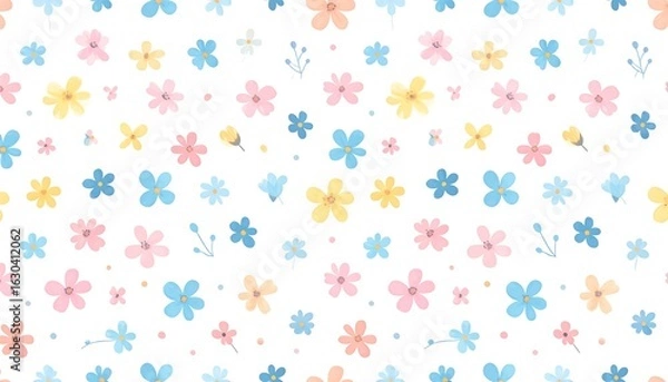 Fototapeta Delicate floral pattern (3)