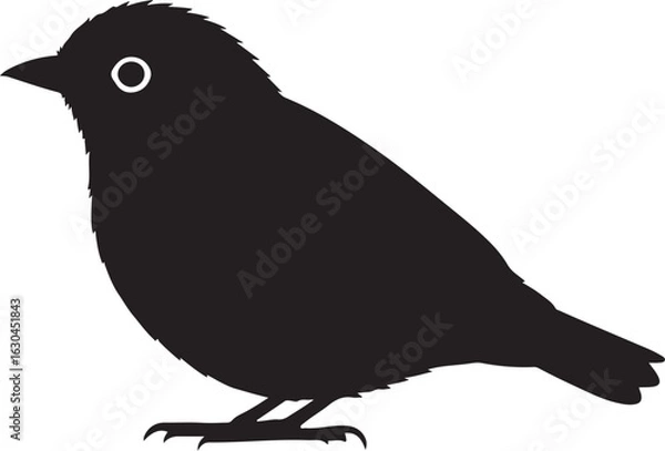 Obraz Northern Parula Vector Silhouette