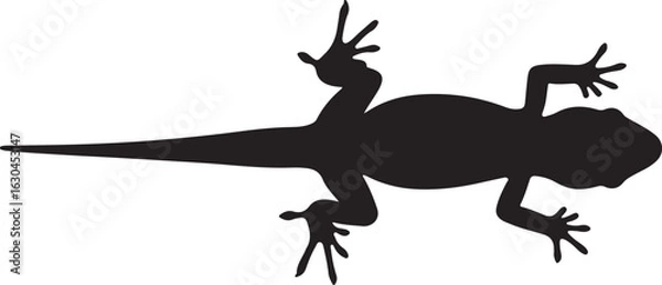 Obraz Ornate Tree Lizard Vector Silhouette