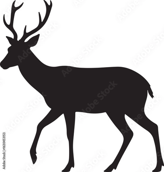 Obraz Pampas Deer Vector Silhouette