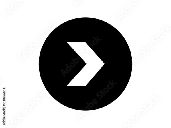 Fototapeta right arrow button icon