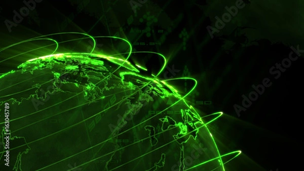 Obraz business and technology abstract background