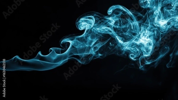 Fototapeta smoke on black background.