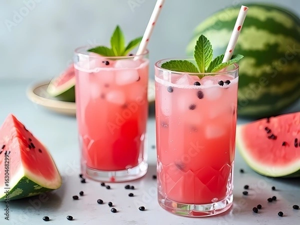 Obraz fresh watermelon smoothie