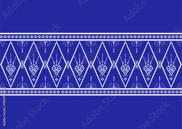 Fototapeta ethnic geomatics pattern thai