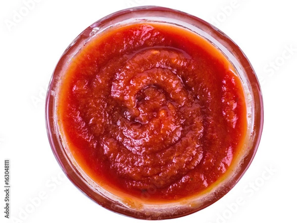 Obraz Ketchup on white background