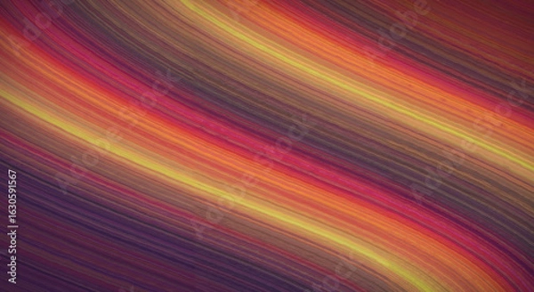Fototapeta Abstract colorful wavy lines in bright red and orange tones  