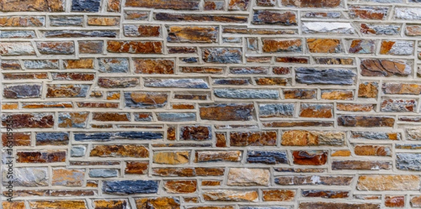 Obraz Colorful Stone Wall for background