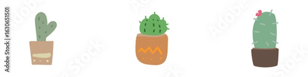 Obraz 3 cactusa element pack