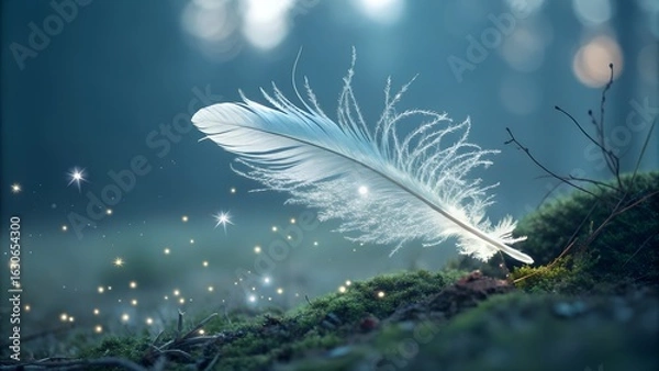 Obraz Vivid Color Magic Feather Bright, Enchanting, and Eye-Catching Feather Art