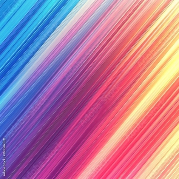 Obraz Vibrant Rainbow Gradient Stripes Abstract Background