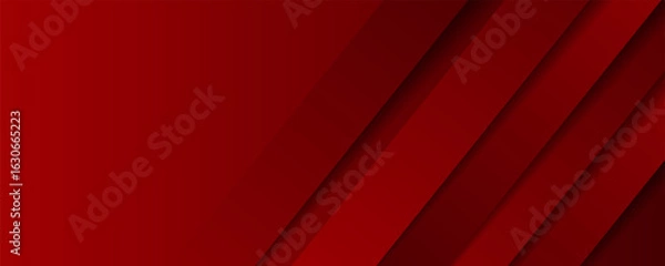 Obraz Red lines with dark architecture futuristic background vector illustration concept minimal smooth design. eps 10
