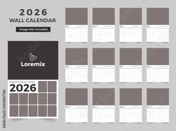 Obraz Wall calender 2026