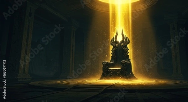 Obraz Dark Throne Illuminated