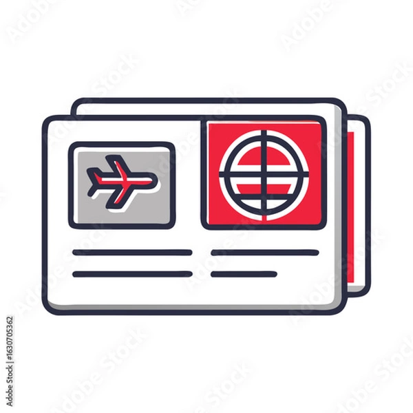 Obraz Travel Visa Icon