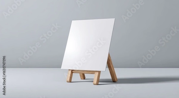 Fototapeta Blank white easel display