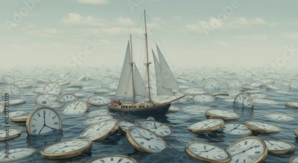 Obraz Sailing through time