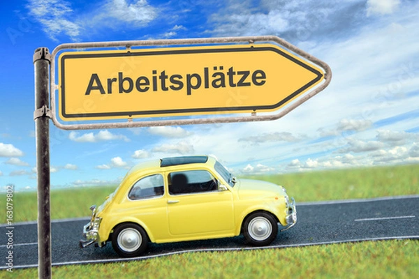 Fototapeta Schild 166 - Arbeitsplätze
