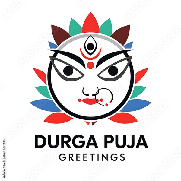 Fototapeta Durga Puja is a grand Hindu festival celebrating Goddess Durga's victory over evil, marked by rituals, art, dance, devotion, and vibrant cultural festivities across India