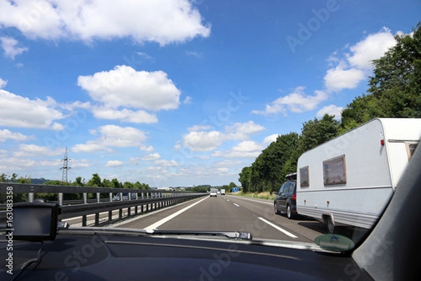 Obraz Überholen auf einer Deutschen Autobahn