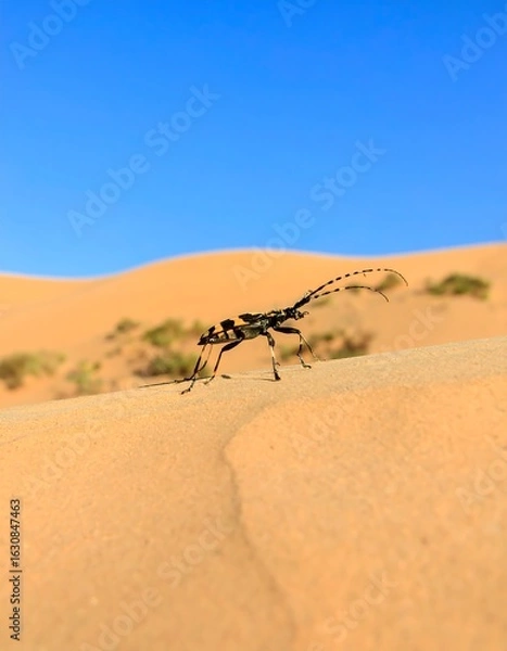 Obraz Desert beetle on sand dune (2)