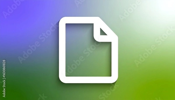 Obraz Document icon on gradient background (4)
