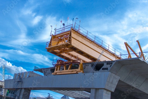 Obraz Highway overpass under the construction