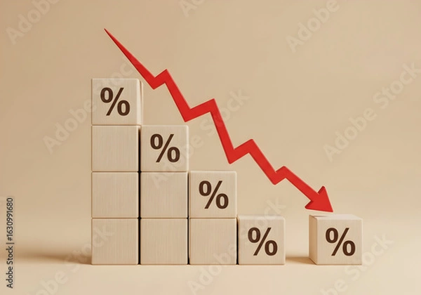 Fototapeta Understanding Economic Decline Causes and Impacts