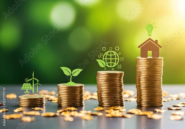 Obraz Sustainable Growth and Green Energy Investment