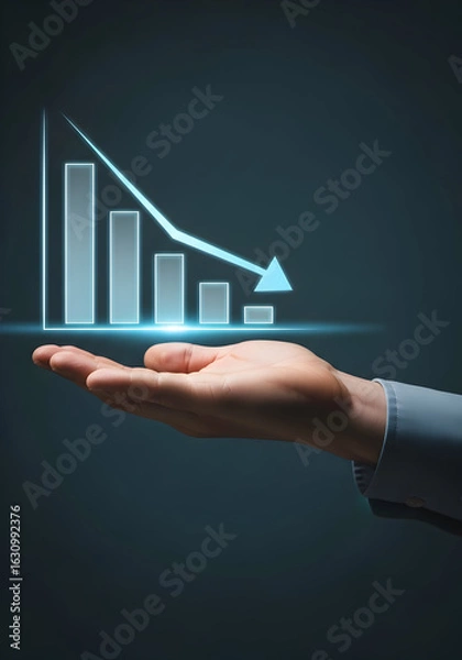 Obraz Decline in Data Trends and Market Performance