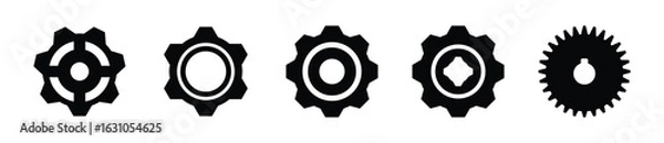 Fototapeta Settings icon set - Vector