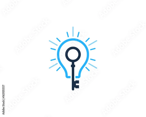 Fototapeta Key Idea Icon Logo Design Element