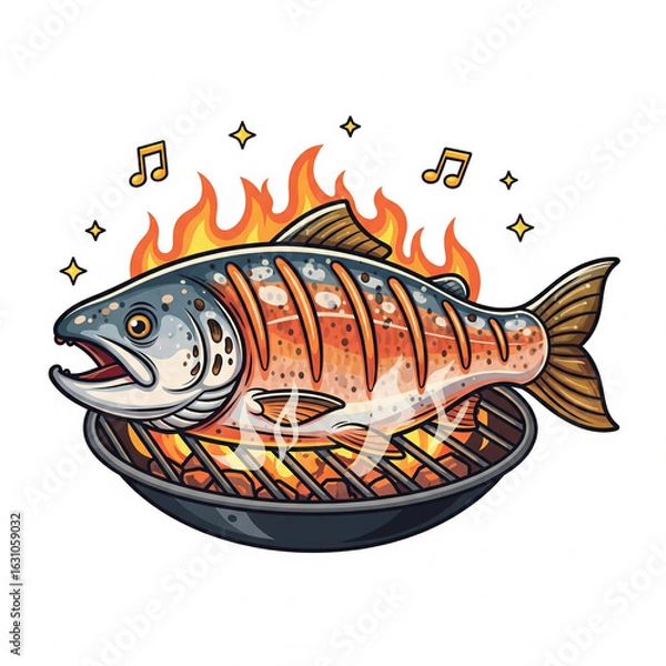 Obraz fish on a plate