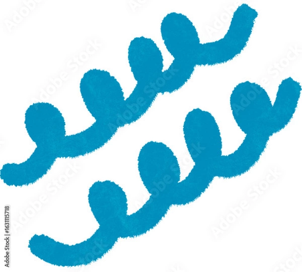 Obraz Blue Wave Harmony , Orange Energy Waves