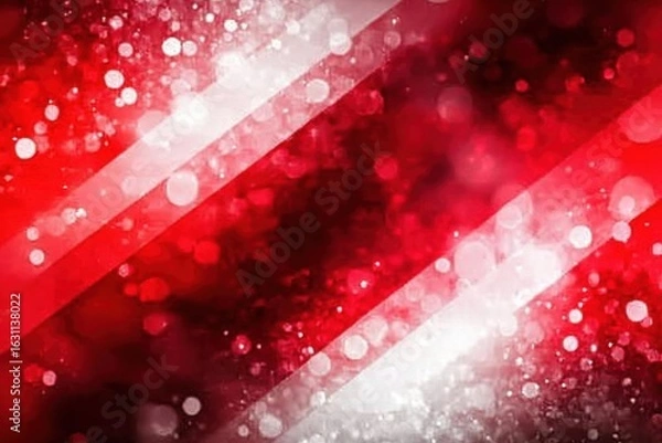 Fototapeta Explore Abstract red and white diagonal with bokeh lights Background Concept.