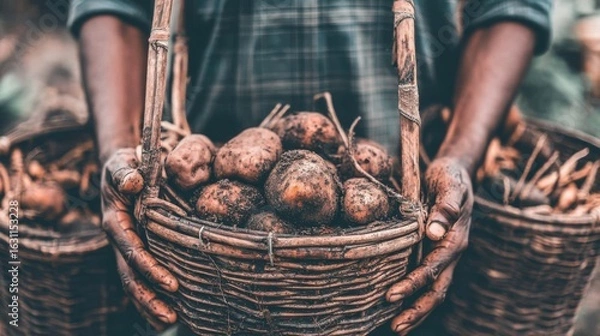 Obraz Flower arranging workshop local florist digital illustration bright atmosphere close-up view creative community engagement