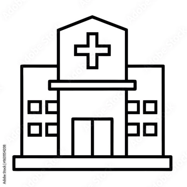 Obraz black house icon