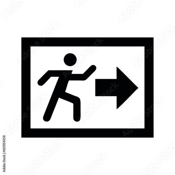 Obraz emergency exit sign