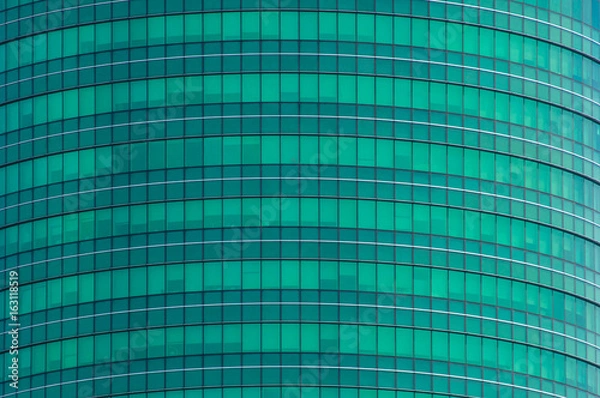 Obraz Modern green glass windows texture