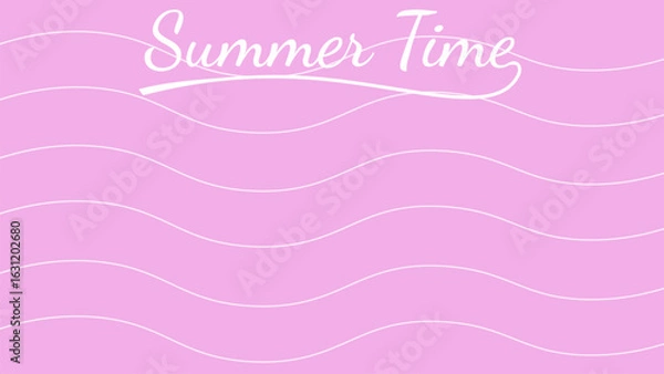 Fototapeta Soft color summer time background with wavy lines. Suitable for events, prints, posters, etc.