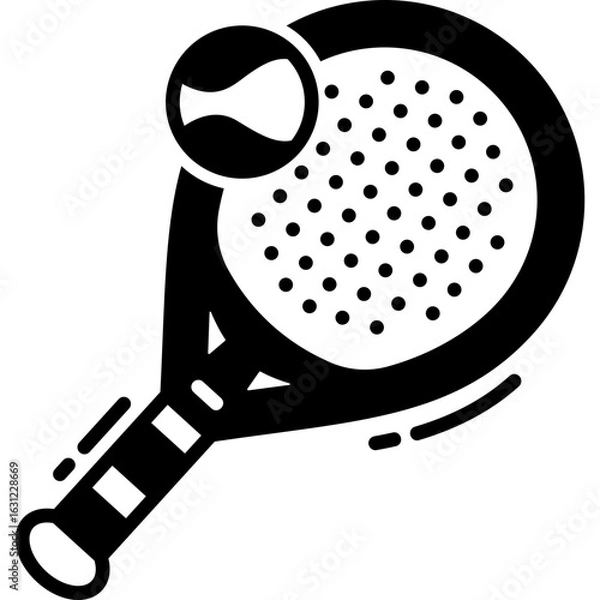 Fototapeta Padel Solid Icon