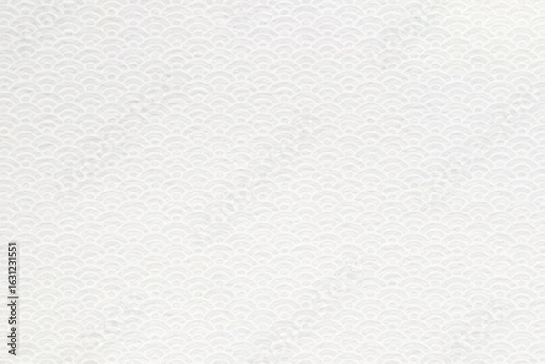 Obraz 青海波のでこぼこ質感のある白い和風背景