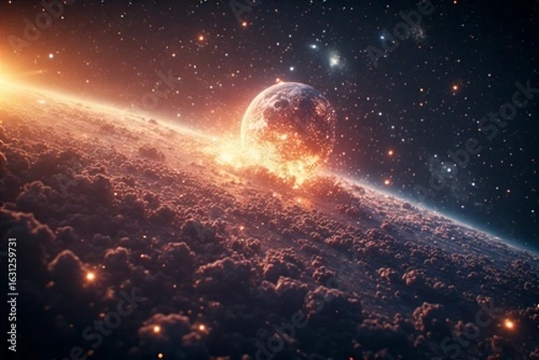 Obraz space galaxy background