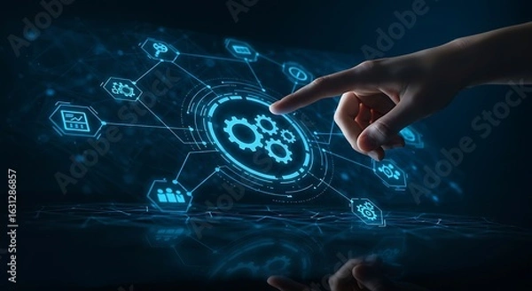 Fototapeta Digital Business Process Optimization